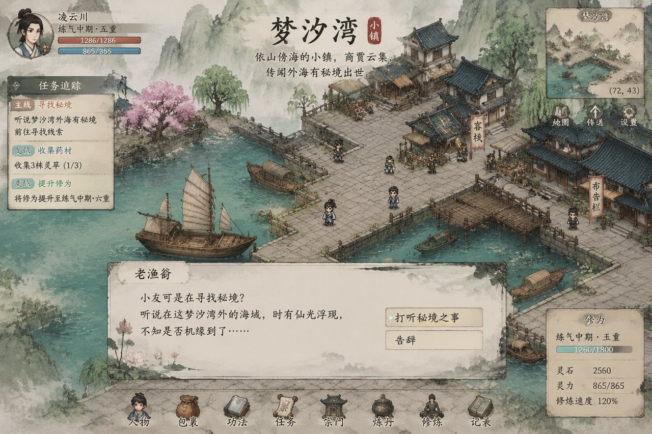 谪仙索欢录 角色养成 展示图 5